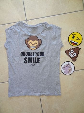 t-shirt Emoji à scratch