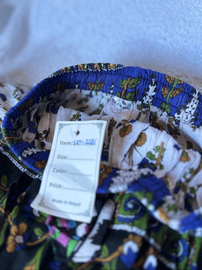 Jupe crêpe bleu - photo numéro 3