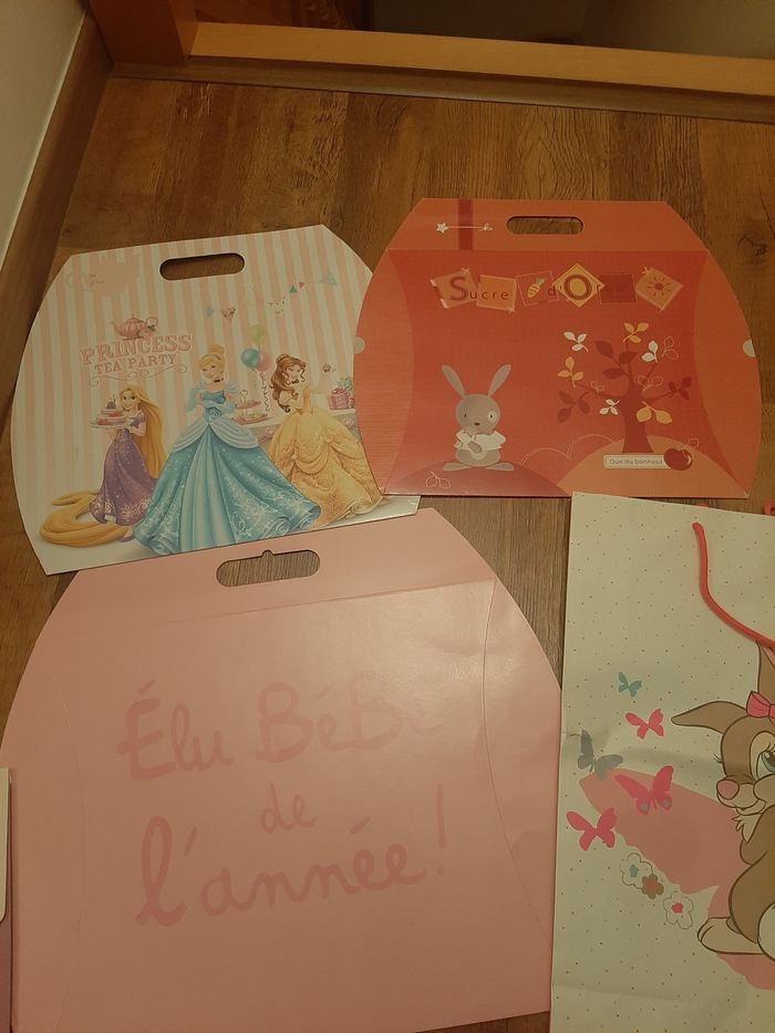 Lot de 8 pochettes cadeau naissance - photo numéro 4
