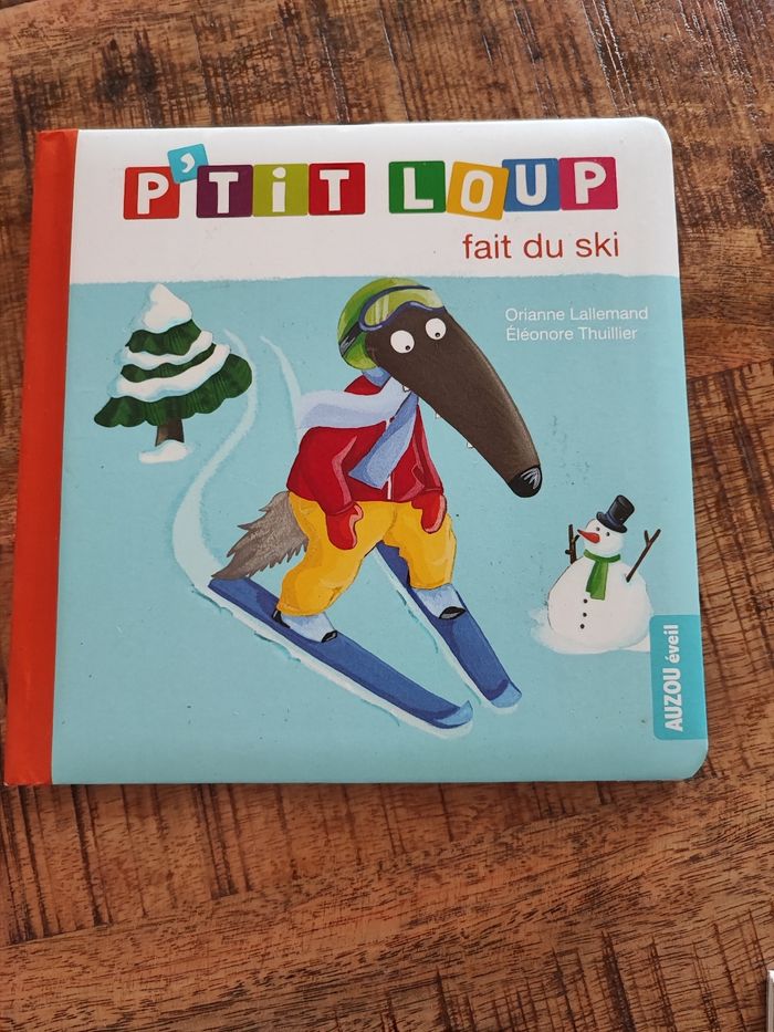 Livre p'tit loup fait du ski