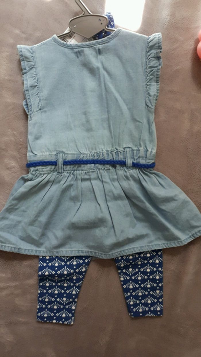 🌸 Sublime ensemble Creeks, taille 9 mois, neuf. - photo numéro 5