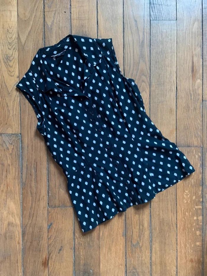 Blouse noire H&M taille 34 Xs - photo numéro 2