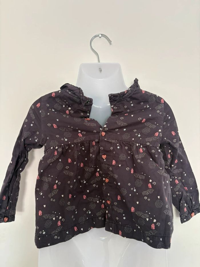 Jolie chemise Sergent Major 18 mois – Boutons cœur - photo numéro 2