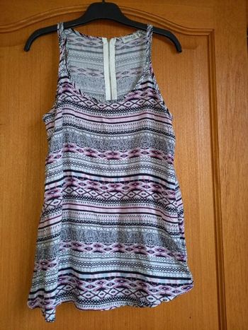 Débardeur rose gris et noir taille 36  Noemie & co