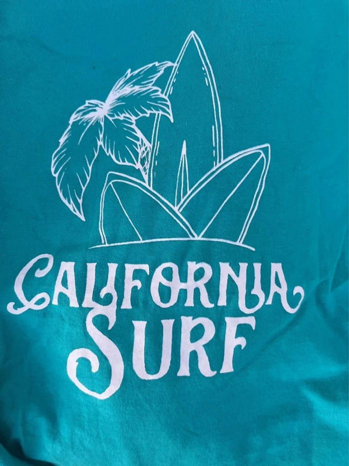 T shirt turquoise taille 6 ans - photo numéro 4