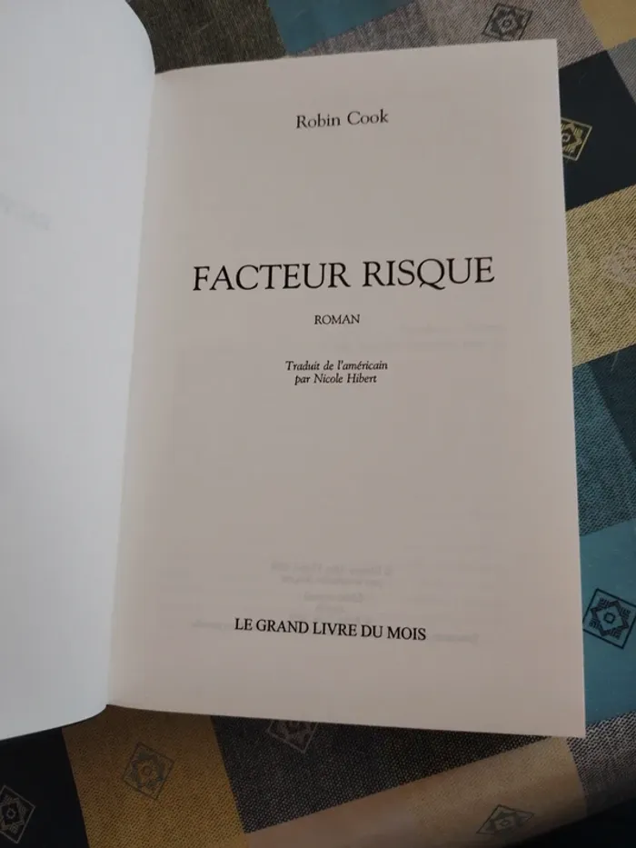 Livre Facteur risque - photo numéro 5
