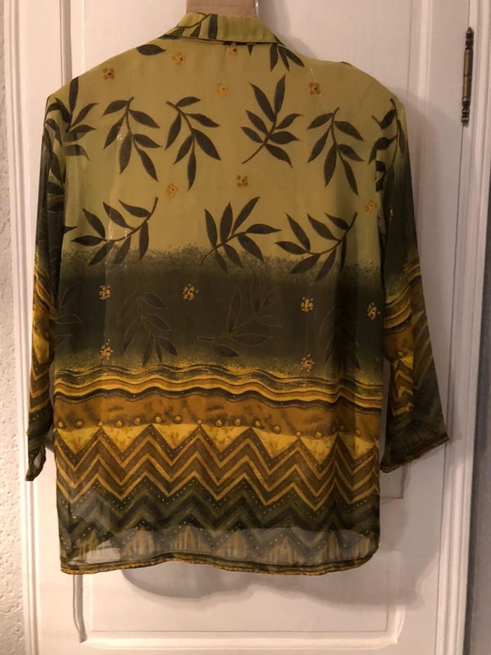 AN15:Blouse/chemisier motifs multicolores T48 - photo numéro 2