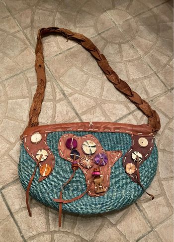 Joli sac à mains avec Afrique neuf lanière en cuir