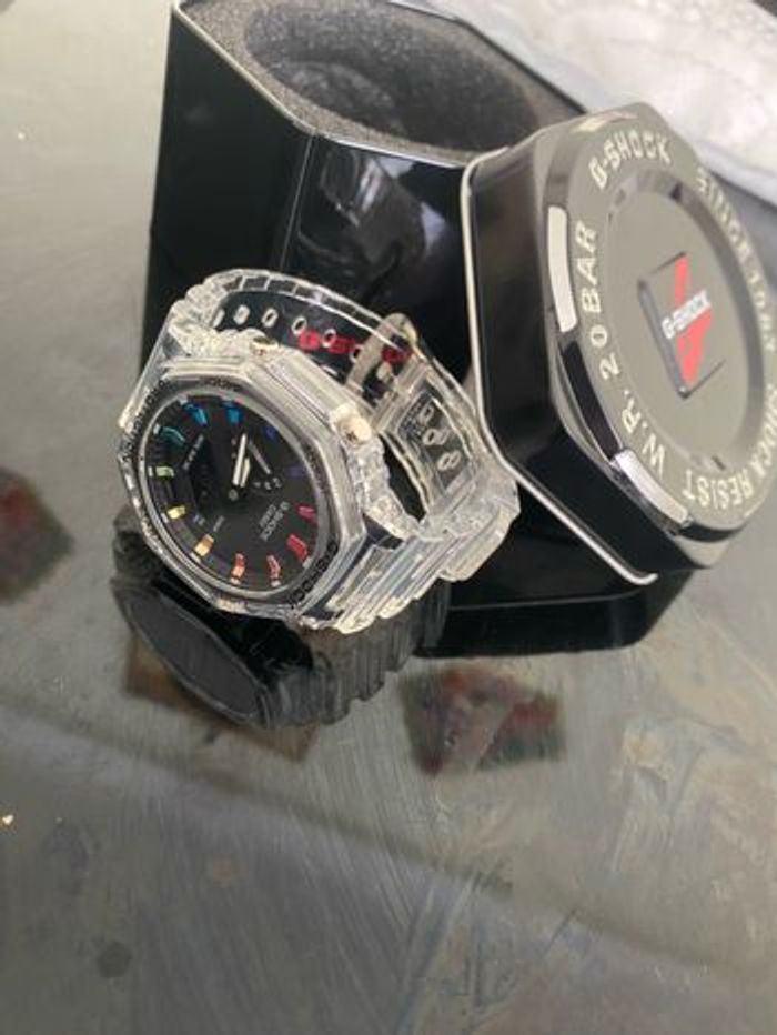 Montre G Shock transparente noire / multicolore - photo numéro 4