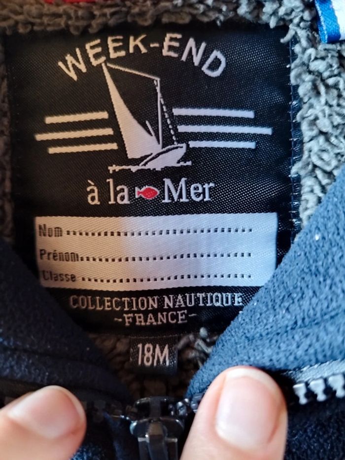 Veste week-end à la mer taille 18 mois - photo numéro 2