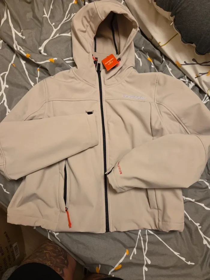 Veste de sport superdry beige