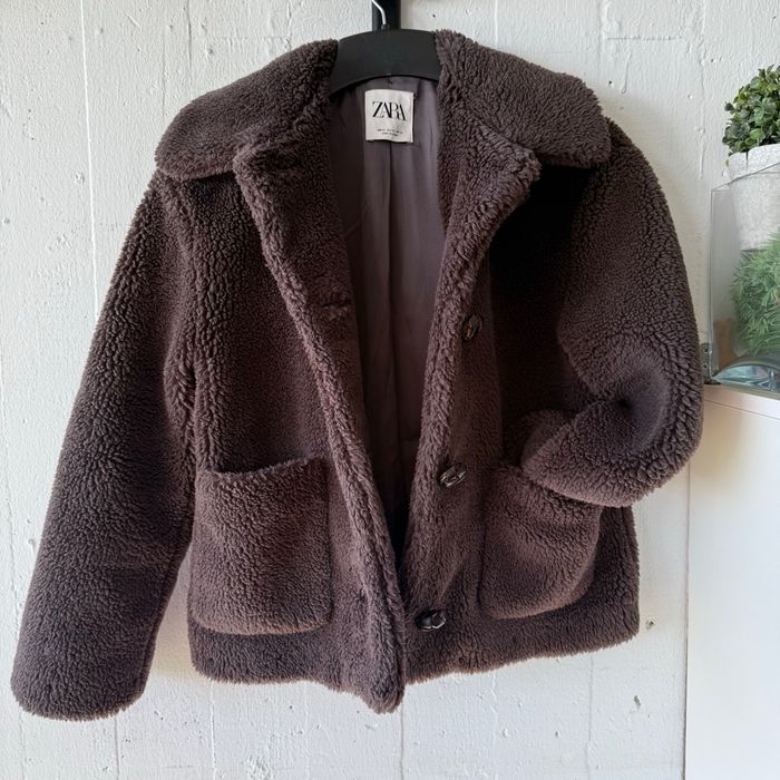 Veste manteau fausse fourrure Zara taille XS - photo numéro 7