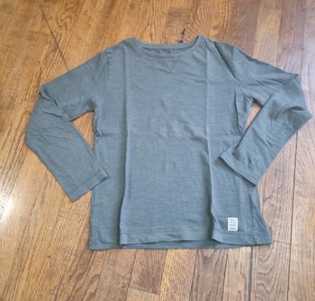 T-shirt manche longue gris garçon kiabi 10 ans