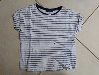 T shirt coeur marinière