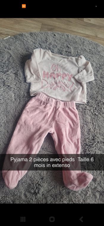 Pyjama 2 pièces Taille 6 mois
