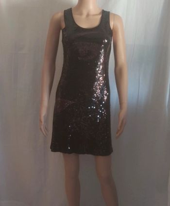 Robe sans manches à sequins T. 36 / 38 💮 91% Coton 9% Spandex