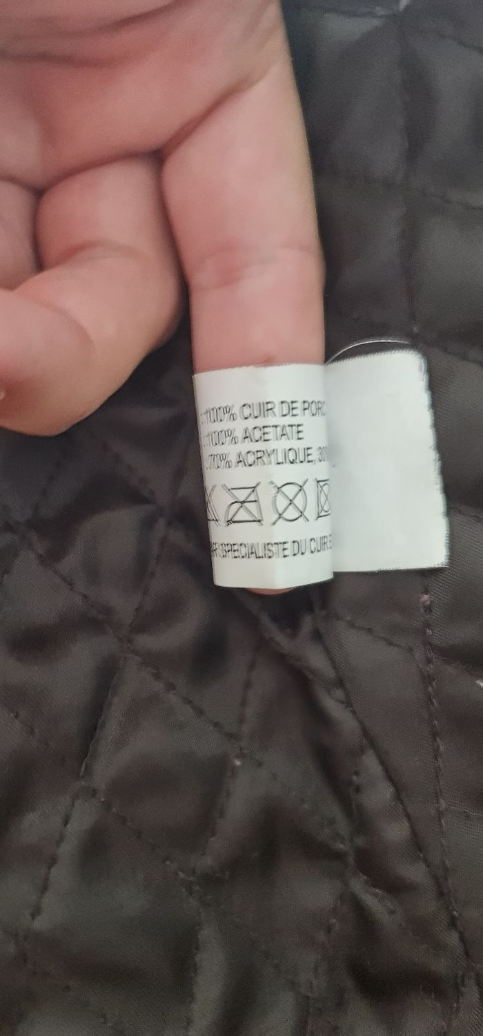 Veste en cuir taille 42 xL - photo numéro 5