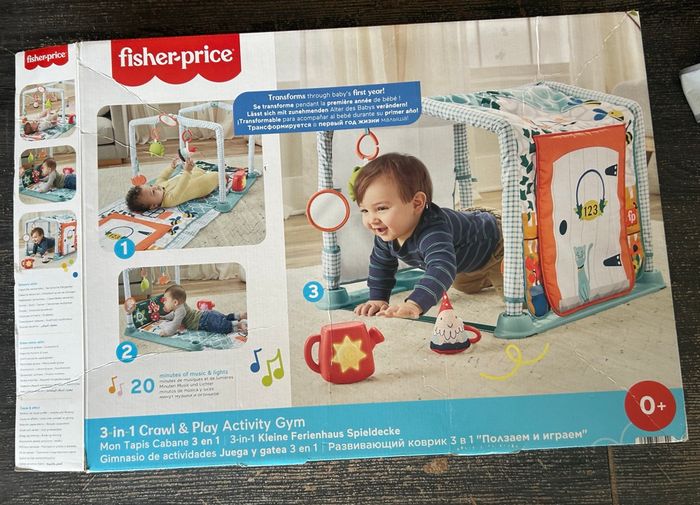 Tapis de jeux / d’éveil “Cabane 3 en 1” 🌟