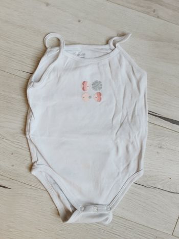 Vêtement bébé fille body bretelles Obaïbi poissons 18 mois