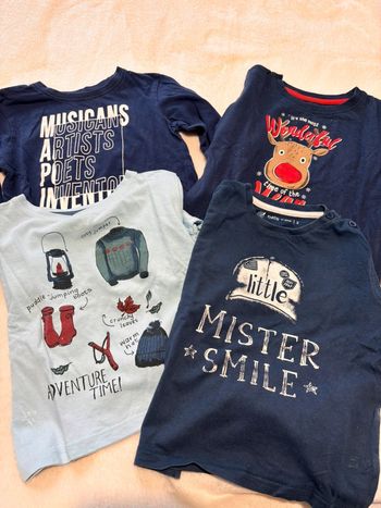 🌸Lot 4 t-shirt manche longue 3 ans garçon 🌸