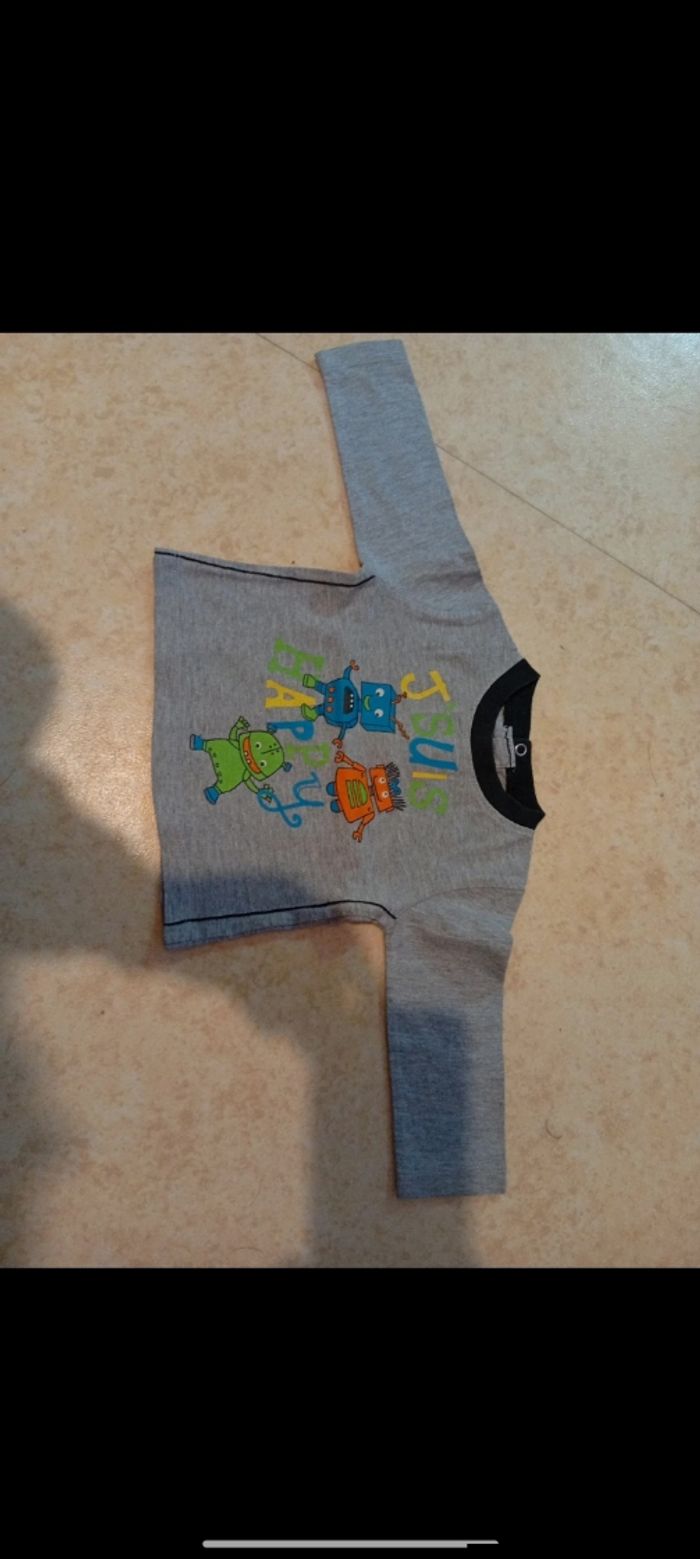 Lot de 2 haut manche longue taille 6 mois - photo numéro 5