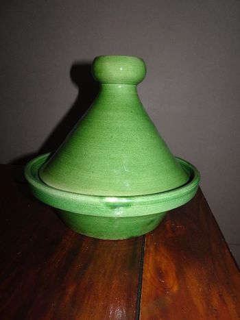 Plat à tajine vert