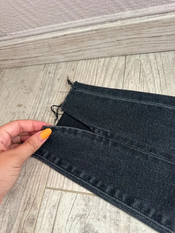 Jeans mom slim stretch noir stradivarius - photo numéro 6