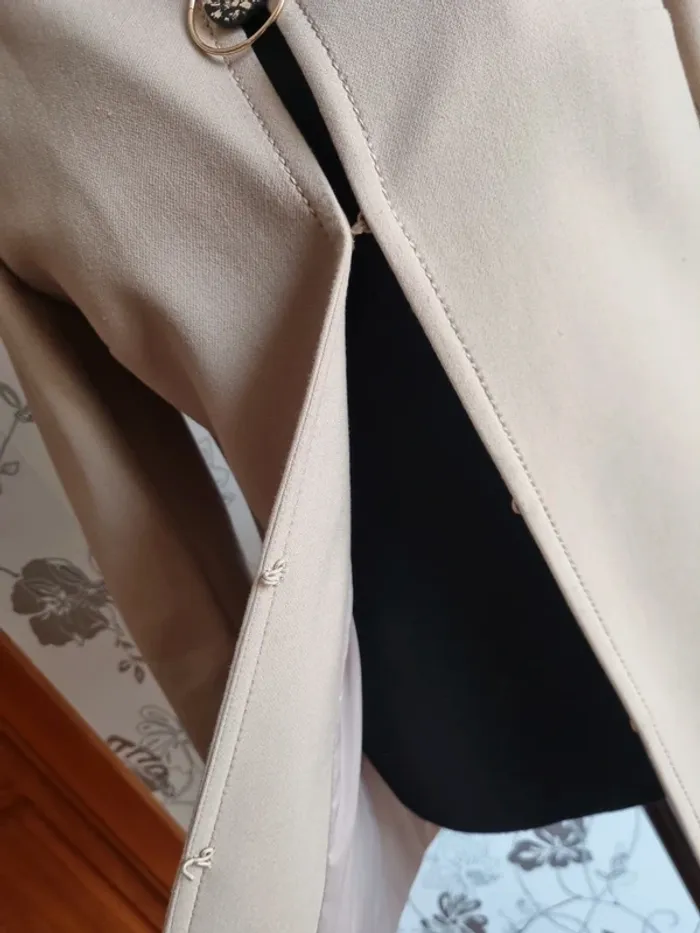 Veste 3/4 beige Xandres neuf - photo numéro 3