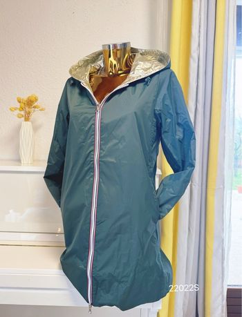 Veste longue mi saison verte forêt 🌳 taille S 🌸