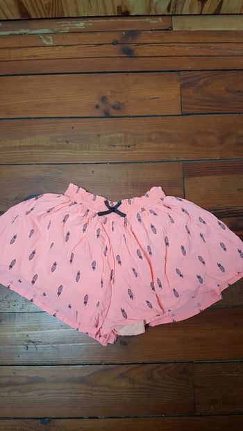 Jupe-short fantaisie imprimé ananas fille