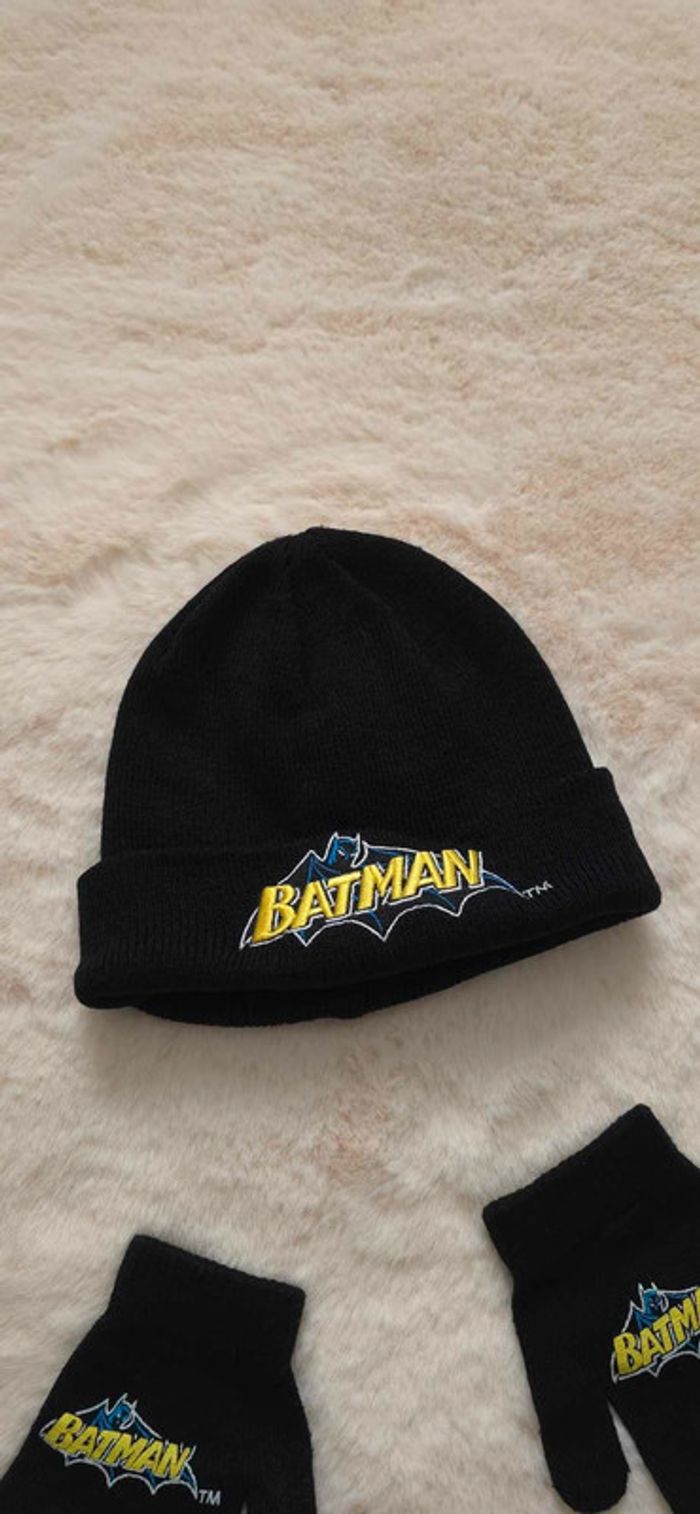 Ensemble bonnet et gants batman - photo numéro 4