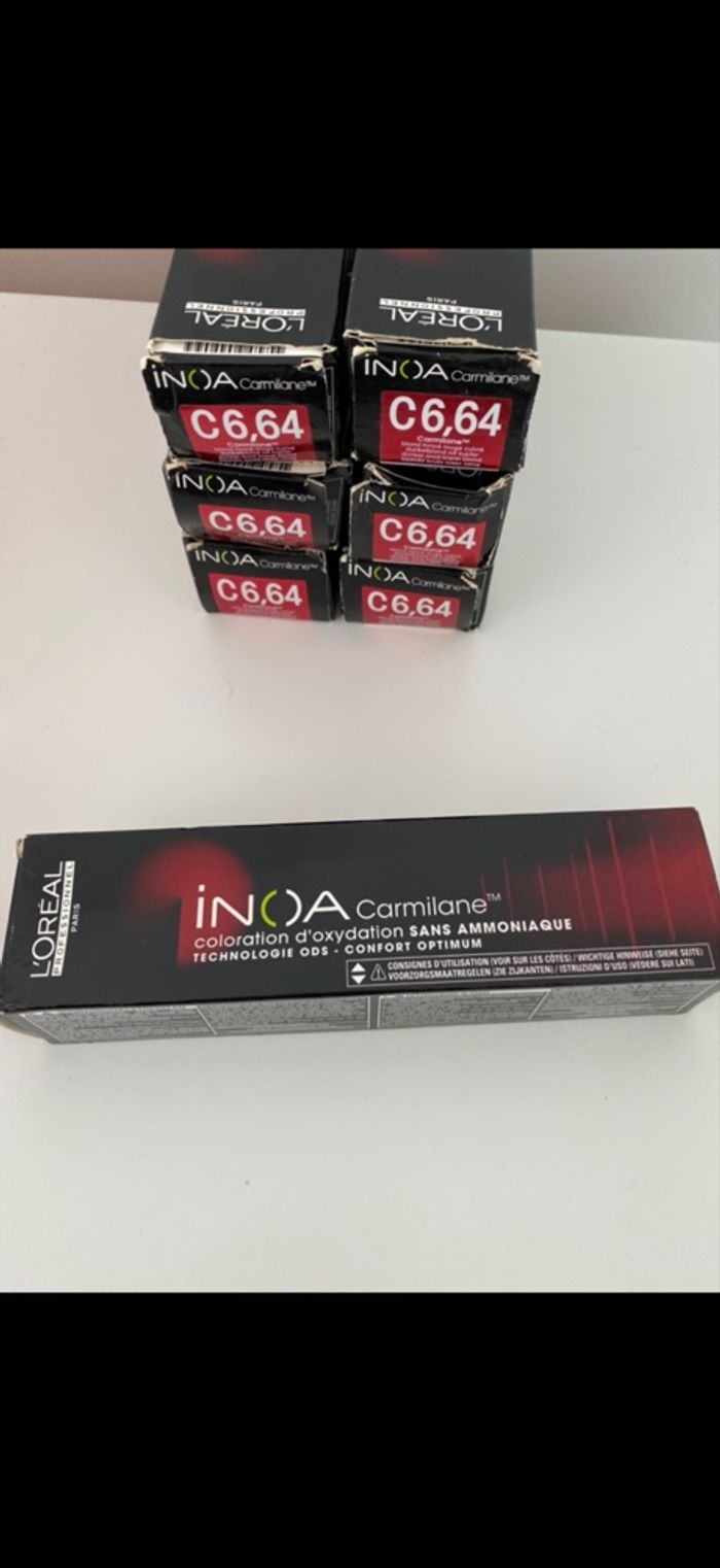 Lot tubes de coloration cheveux Inoa 6,64 - photo numéro 2