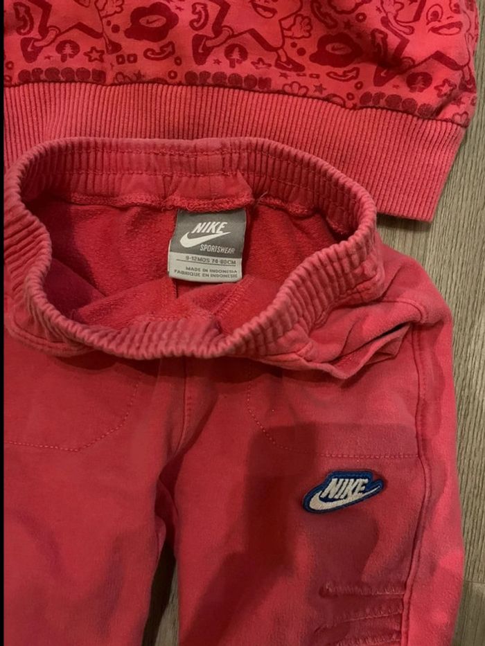 Ensemble Jogging fille Nike 9 / 12 mois - photo numéro 4