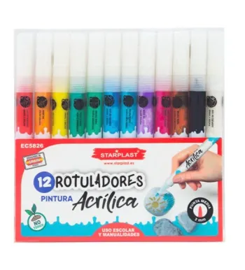 X12 marqueurs de peinture acrylique multisurfaces – Starplast Neuf