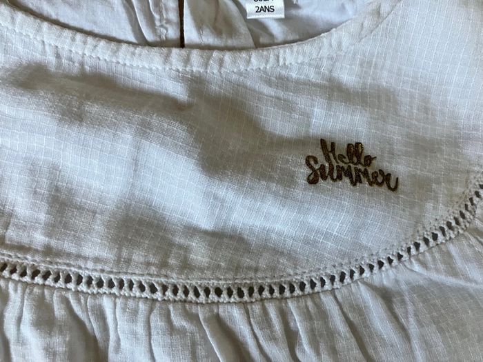 Ensemble blouse MC été + short en jeans 24mois/2 ans - photo numéro 3