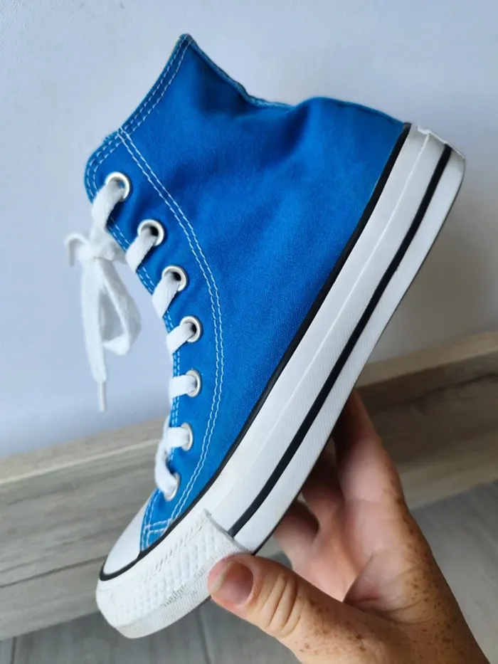 Converse hautes bleu électrique - photo numéro 5