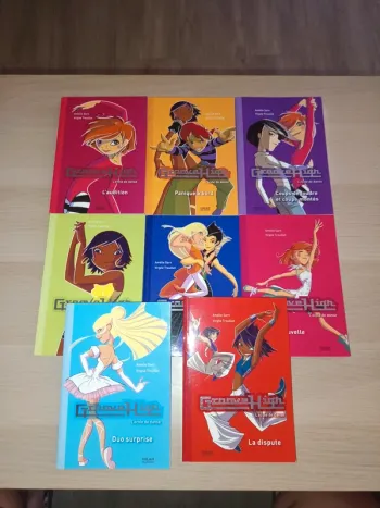 Lot 8 livres groove high, l'école de danse