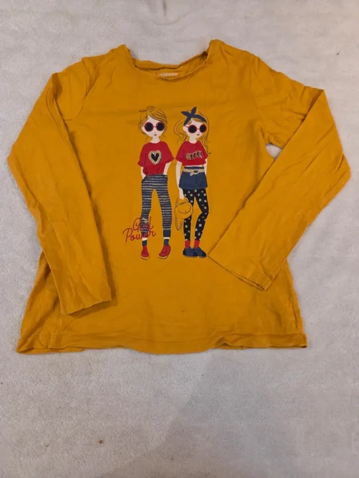 T shirt manches longues girl power