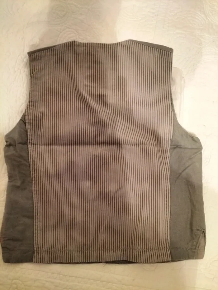 Ensemble chemise + petit gilet - 10 ans - photo numéro 3