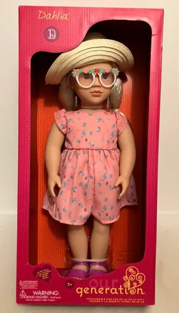 Poupée blonde dahlia