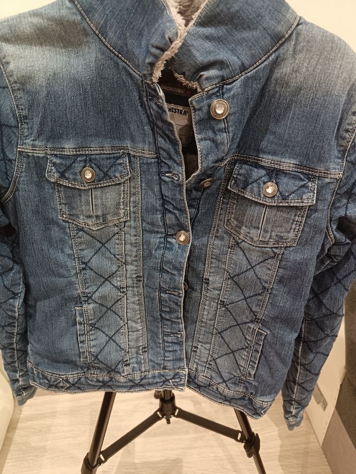 Veste en jean 14 ans orchestra moumoute a l'intérieur - photo numéro 2