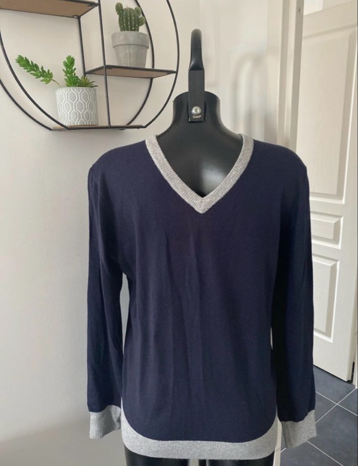 Pull col V cachemire