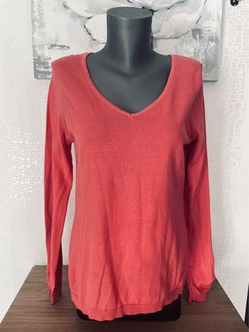 Pull léger corail en jersey taille 38