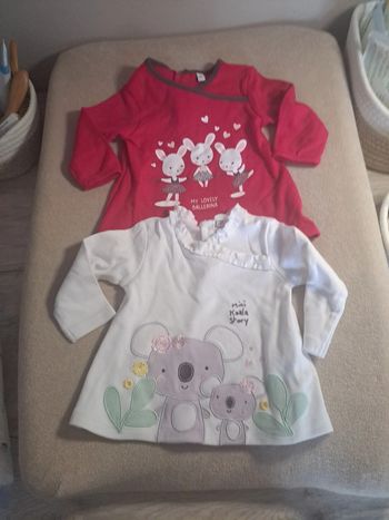 Lot t shirt 9-12 mos