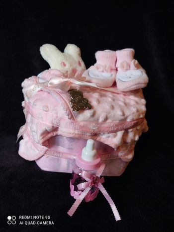 Gâteau de couches rose