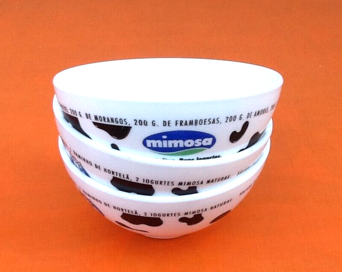 Arcopal France 3 bols publicitaires Lait Mimosa (Portugal)