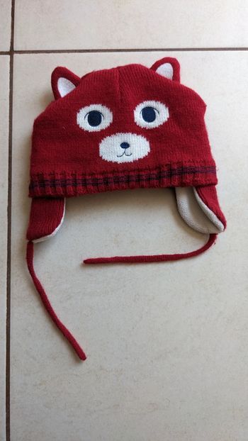 Bonnet garçon renard