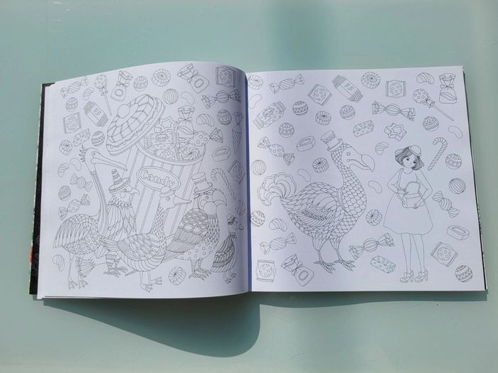Livre créatif Alice au pays des Merveilles, Carnet de coloriage et voyage imaginaire antistress - photo numéro 6