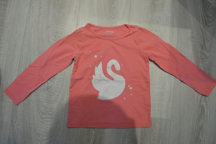 Tee shirt manches longues cygne 4 ans Orchestra