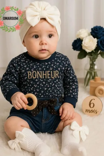 Ensemble complet 4 pièces TAO/Kiabi fille 6 mois 🎀